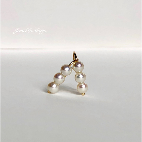 [特色] K18 高品質閃亮 Akoya 珍珠小珍珠耳環 第1張的照片
