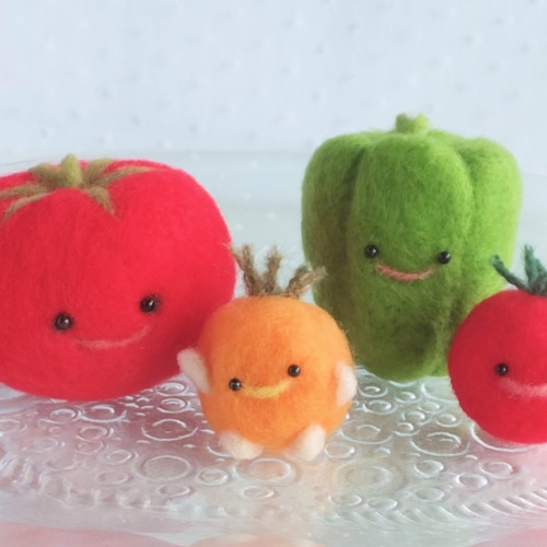 羊毛フェルト夏野菜(受注制作) 羊毛フェルト ninjin 通販 12133088