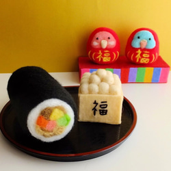 羊毛フェルト うさぎ　くま　節分　恵方巻き うさぎの羊毛フェルトの作り方【工福のレシピ】 - YouTube