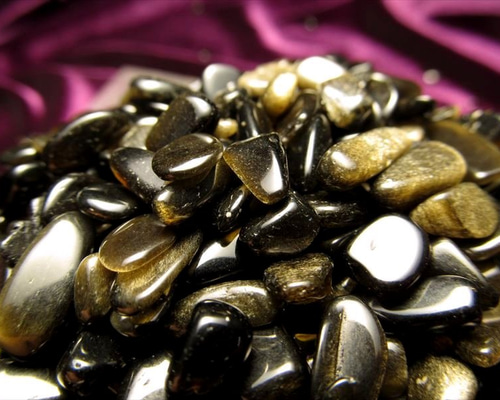 ☆特選一石☆未来を見通す石【100gゴールデンシャインオブシディアン