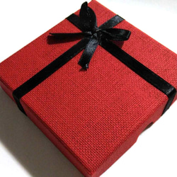 6色Mix スクエア リボン☆ブレスレット用ボックス☆化粧箱 ギフト、収納に クリスマスプレゼント用にも♪ 2枚目の画像