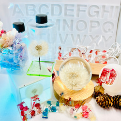 エポキシ樹脂DIYセット接着剤DIYセット タンポポクリスタルランプ素材パッケージ タンポポアイスキューブランプ素材パッケージ 1枚目の画像