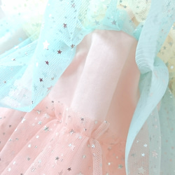 虹色キラキラチュールスカート【baby】 5枚目の画像