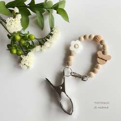【bear×flower】シューズクリップ 4枚目の画像