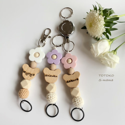 【flower×bear】ハンドジェルホルダー 6枚目の画像