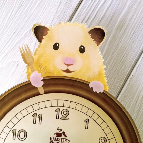 ハムスターCLOCK HAMSCAFE キンクマ 掛け時計・置き時計 ハム's