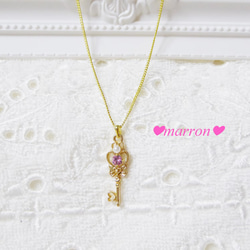 love heart key♡ネックレス♡ 2枚目の画像