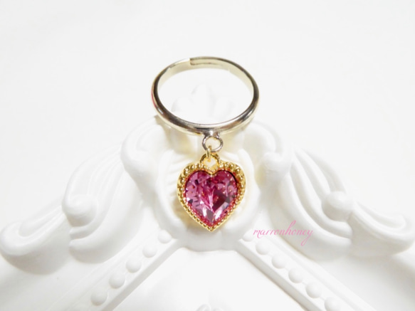 再販♡princess heart ring ♡ピンク 3枚目の画像