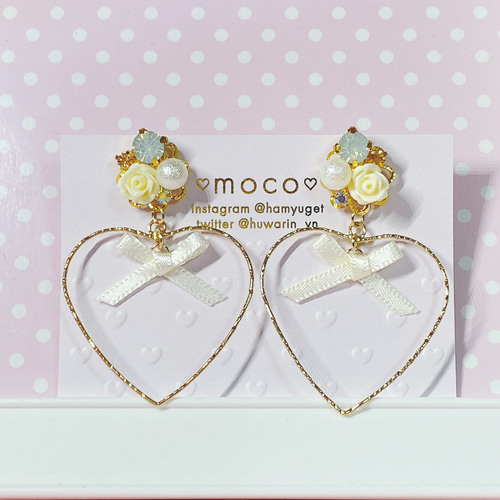 【おもちママ♡プロフ確認願い♥様】おまとめ4点　ゆめかわカラーのひらひらピアス おもちママ♡プロフ確認願い♥様】おまとめ4点 ゆめかわカラーの