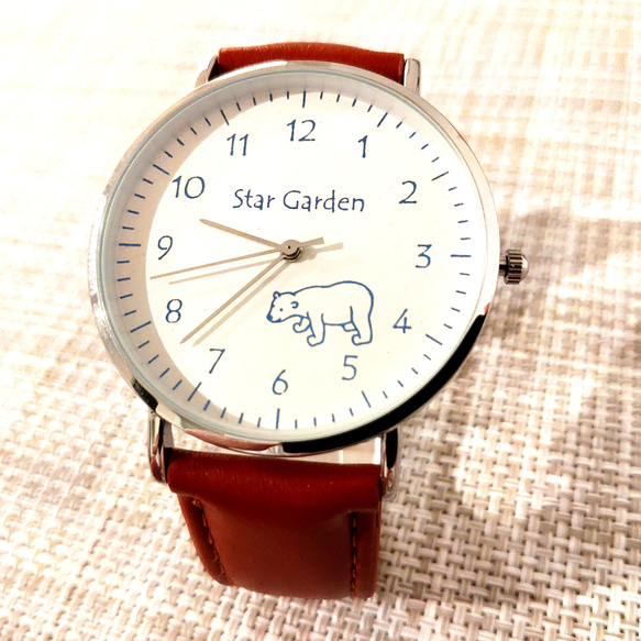 シロクマの腕時計（旧デザイン） 2枚目の画像