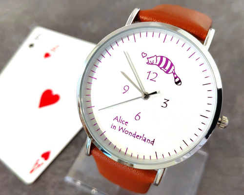 ヨーロッパ限定！Disney アリス チェシャ猫 腕時計ウォッチ alice-neko-watch.jpg