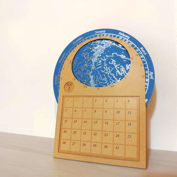 星座盤の卓上カレンダー（2020年） 2枚目の画像