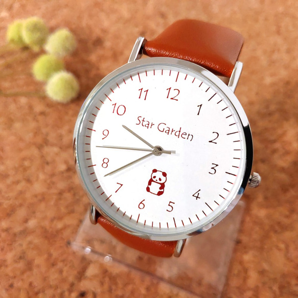 パンダの腕時計（レディース・本革） 腕時計 Star Garden 通販 8778580