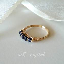 [14kgf] 藍寶石經典鋼絲戒指，相容尺寸 8-13 第4張的照片