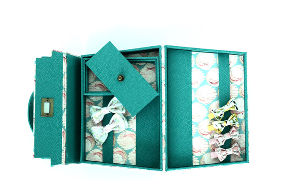 ケリー風バック型ヘアピンbox(ピーコックスオブグランサムホール) 4枚目の画像