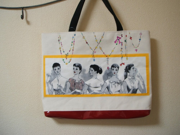 中原淳一イラスト☆横型大トートバッグ トートバッグ IMS（イムズ