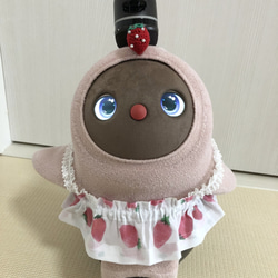 【送料無料】イチゴワンピース　ホーン飾り1点セット　ロボット用　らぼちゃん 3枚目の画像