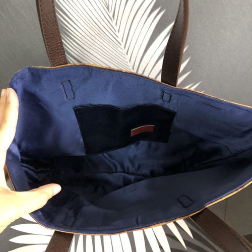 アンズルーム☆ハンドメイド☆ちょっと豪華な トートバッグ