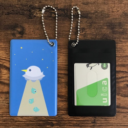 【PVCパスケース】とりUFO【SALE】 2枚目の画像