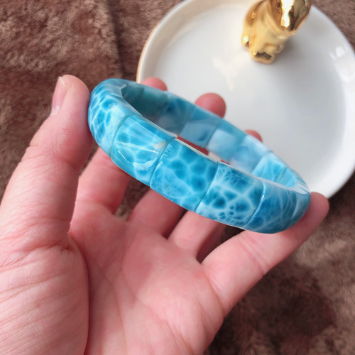 ラリマー バングル ブレスレット 天然 A石 ラリマー バングル ブレスレット | Voyage Jewelry Japan