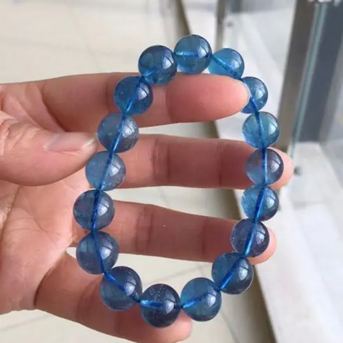 【おしゃれ】 天然無処理 アクアマリン ブレスレット 43.8g ブレスレット アクセサリー
