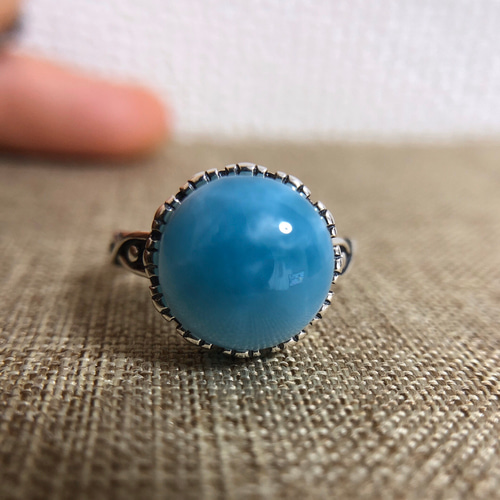 MAX80%OFF／セール開催中 ラリマー 通販 天然石屋 指輪・リング 11.3mm s925 リング アクセサリー