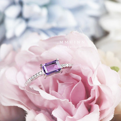 迷人的紫水晶戒指 • 可調式FreeSize ~2月誕生石 AMETHYST 第2張的照片