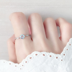 頂級海藍寶戒指 • 可調式FreeSize ~3月誕生石AQUAMARINE 第6張的照片