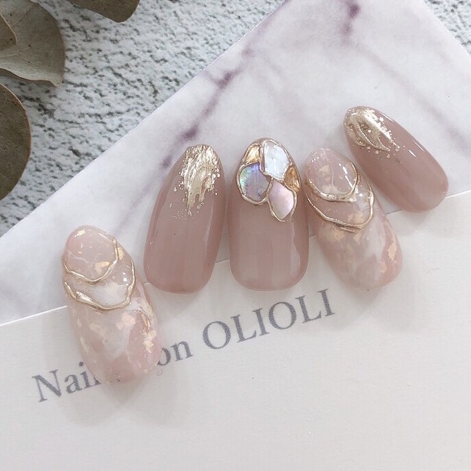 No.92】ニュアンス 上品 グレージュ 結婚式 オフィス ステンドグラス  