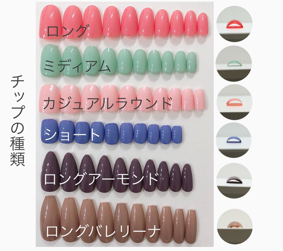 ご購入前に必ずこちらをご覧ください。チップサイズはこちらに