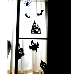 ハロウィン窓の飾り・壁飾り【送料無料】 1枚目の画像