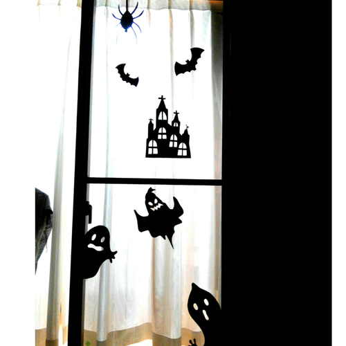 ハロウィン窓の飾り・壁飾り ウォールステッカー・ウォールデコ