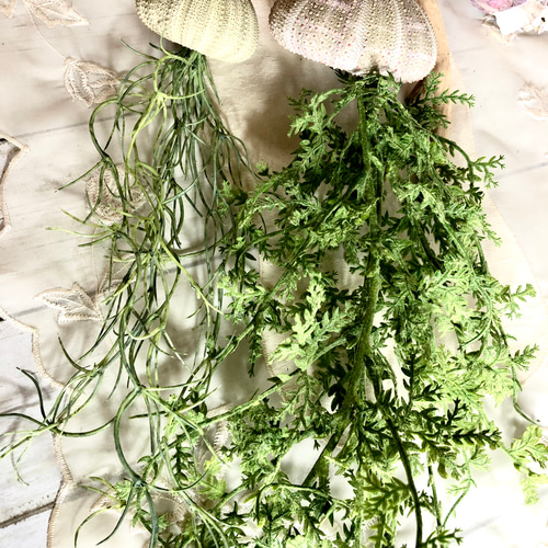 窓辺に揺れるシーウーチン (18) 海月 ウニ殻シーウーチンxフェイク観葉