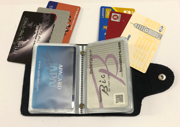 本革《牛皮》カードケース 肉球刻印card case26袋送料無料プレゼントに最適(^^) 5枚目の画像