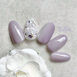 くすみパープル塗りかけネイルチップ 0_5b49d52e9f82dda758fd58369dad