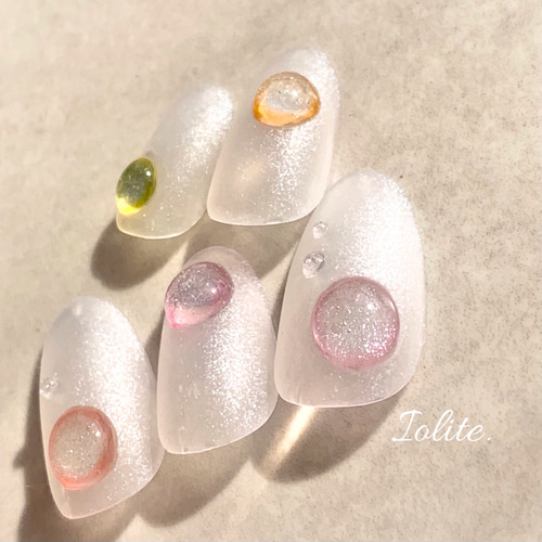 彩 .32 シャボン玉 雫 虹色 水滴 透明感 レインボー カラフル 春 春