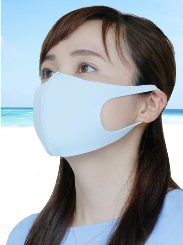 10枚入 快適洗える3D立体マスク・接触冷感・UVカット・吸水速乾・日本製 MA-02 Creema限定 55%オフ 7枚目の画像