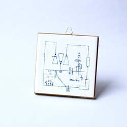 電気回路図のオアシス　壁掛けタイル 2枚目の画像