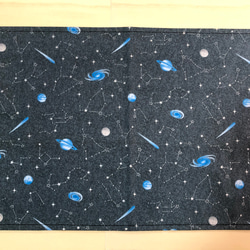 大きめ　ランチョンマット★35×50 ランチマット  ナプキン　給食　宇宙　星　大判 3枚目の画像