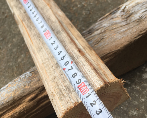 140センチ】DIY用アンティーク調、レトロ調な角材 廃材古材 素材 木の