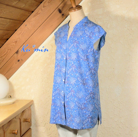 御予約品〈洋裁の出来る方〉半袖ブラウス9