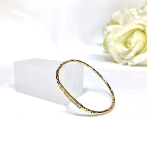 K18 ダイヤモンド 伸縮ブレスレット ブレスレット APOLLON jewelry