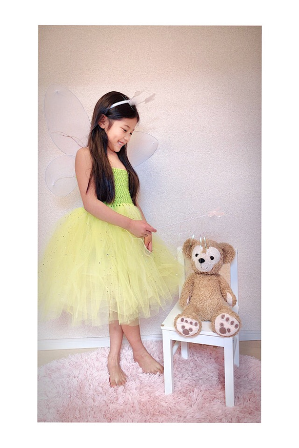 子供　妖精　ドレス　ワンピース　100〜120センチ 1枚目の画像