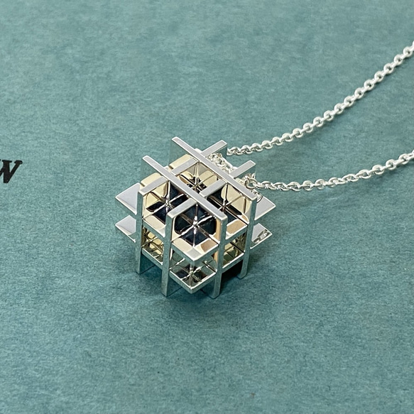 W-Cube Puzzle Pendant SecretCube M Silver (Order Production) 6枚目の画像