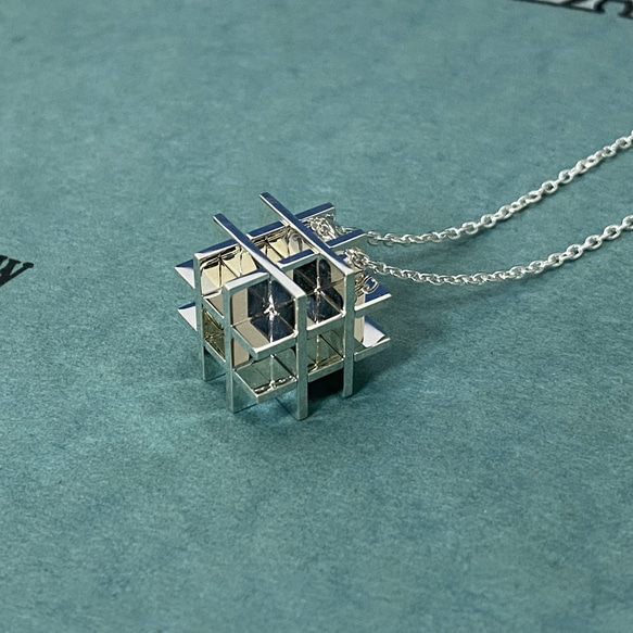 W-Cube Puzzle Pendant SecretCube M Silver (Order Production) 7枚目の画像