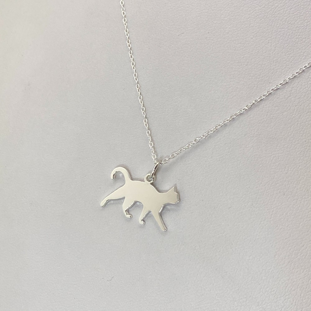 Cat-2 Pendant Silver (Order Production)