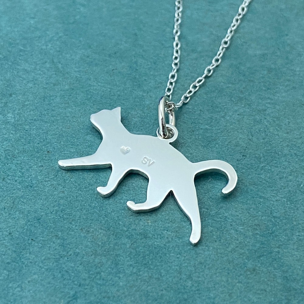 Cat-2 Pendant Silver (Order Production)
