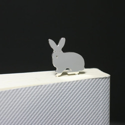 Rabbit-BookMark-1 兔子銀色書籤書籤 第1張的照片