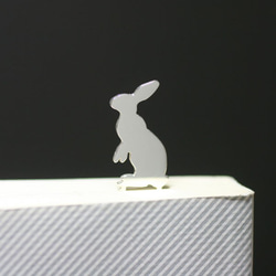 Rabbit-BookMark-3 兔子銀色書籤書籤 第1張的照片