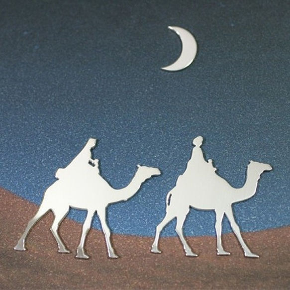 desert in the moonlight SVピンブローチ3点セット 1枚目の画像